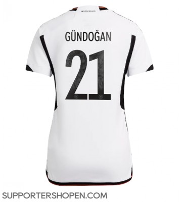 Tyskland Ilkay Gundogan #21 Hemma Matchtröja Dam VM 2022 Kortärmad
